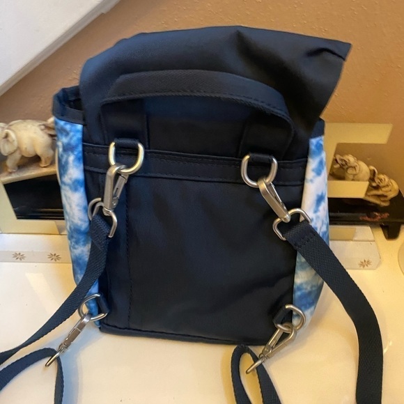NWT BLUE & TAN MINI BACKPACK/HANDBAG - Picture 13 of 13